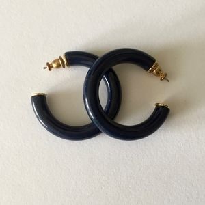 Acrylic hoop earrings